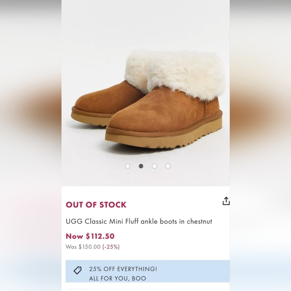 UGG Australia Mini Fluff Ankle Boots & Earmuffs - Picture 12 of 12